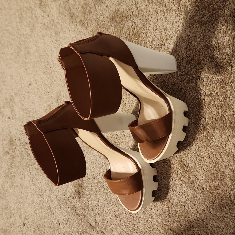 Brown heels